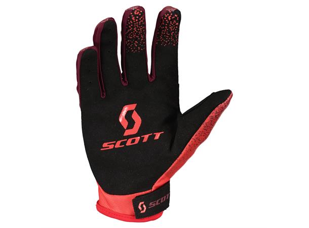 Scott 350 Dirt Evo Hanske - Rød/Sort, L MX hanske, høy kvalitet, god passform