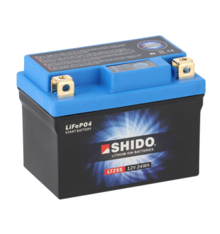 Shido LTZ5S Lithium - 12V ATV/MC/Snøscooter Batteri 12V, 2Ah, 24Wh, 113x70x85