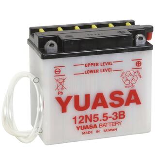 Yuasa 12N5.5  ATV/MC/Snøscooter Batteri m/Syrebeholder