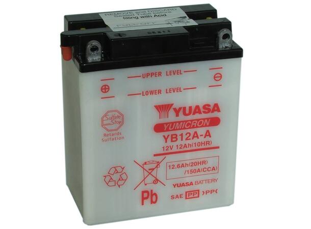 Yuasa YB12A-A - 12V ATV/MC/Snøscooter Batteri