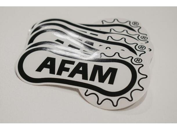 AFAM STICKER L 19.5 x 10,5 CM Transparent Svart