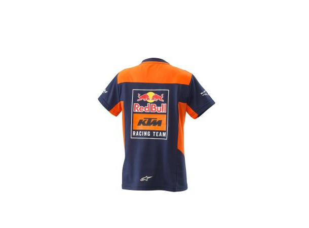 KTM Replica Racing Team T-Shirt 128 cm / Til Barn - Mørkeblå/Oransje - Racinglogo