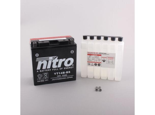 Nitro N-YT14B-BS - 12V ATV/MC/Snøscooter Batteri
