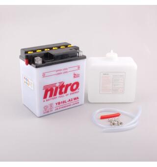 Nitro YB10L-A2 - 12V ATV/MC/Snøscooter Batteri 12V, 11Ah, 135x90x145, Syreflaske