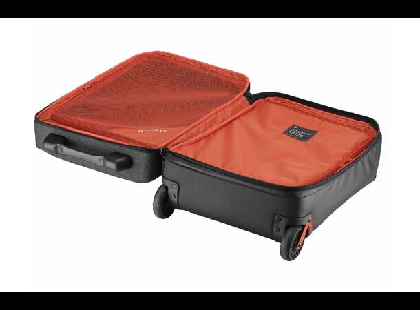 Scott Bag Travel Softcase 40 M.Grå/Rø/OS Trillekoffert med utrekkbart håndtak