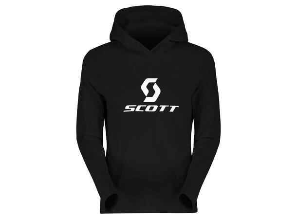 Scott Defined Mid Damehoodie - Sort, L Stretchy hoodie av børstet fleece