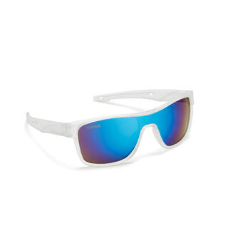 Yamaha Racingsolbriller Hvite med Blå Brilleglass