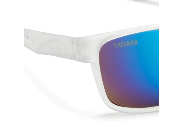 Yamaha Racingsolbriller Hvite med Blå Brilleglass