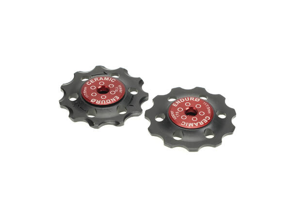 Enduro ZERØ Ceramic Trinsehjul Rød 11T, Shimano 11-delt (DA9000, R8000)