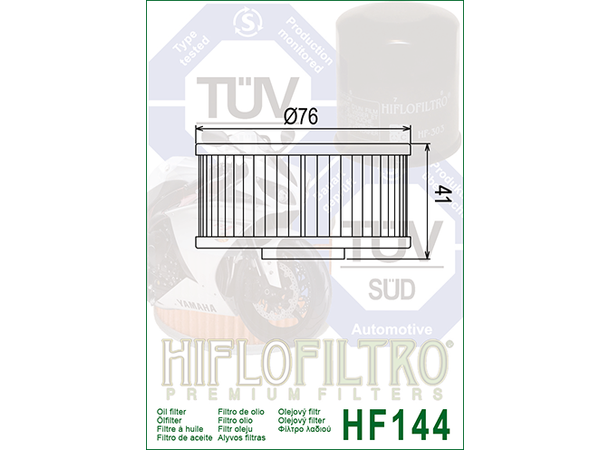 Hiflo HF144 Oljefilter Yamaha