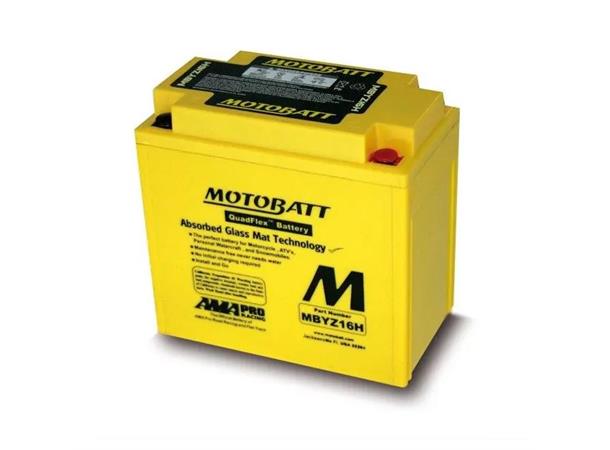 MotoBatt MBYZ16H 12V Batteri 4-Polet, 240CCA, 16.5Ah, 151x87x145, AGM