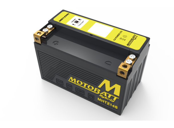 MotoBatt MHTZ14S 12V Batteri Hybrid 2-Polet, 270CCA, 7,1HAh, 149x84x95, AGM