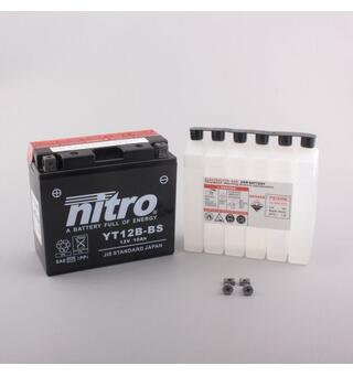 Nitro N-YT12B-BS - 12V ATV/MC/Snøscooter Batteri 12V, 10Ah, 150x69x130, Syreflaske AGM