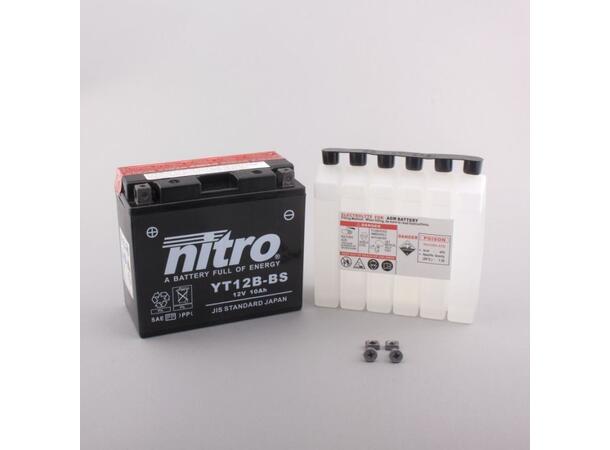 Nitro N-YT12B-BS - 12V ATV/MC/Snøscooter Batteri