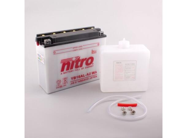 Nitro YB16AL-A2 - 12V ATV/MC/Snøscooter Batteri