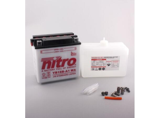 Nitro YB16B-A1 - 12V ATV/MC/Snøscooter Batteri