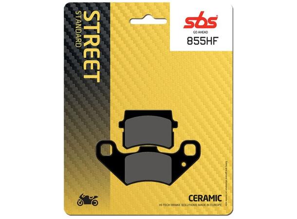 SBS 855 Bremseklosser, Front/Bak