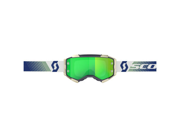Scott Fury MX Brille - Blå/Grønn Grønn Chrome WORKS Linse