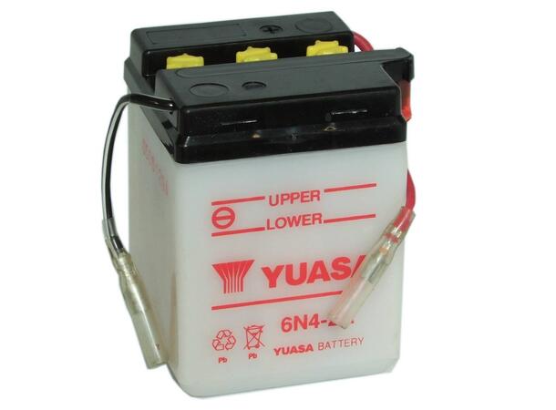 Yuasa 6N4-2A - 6V ATV/MC/Snøscooter Batteri