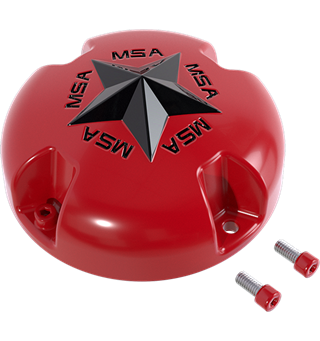 MSA Senterkopper - Bolt-On Wheel Cap Star Rød