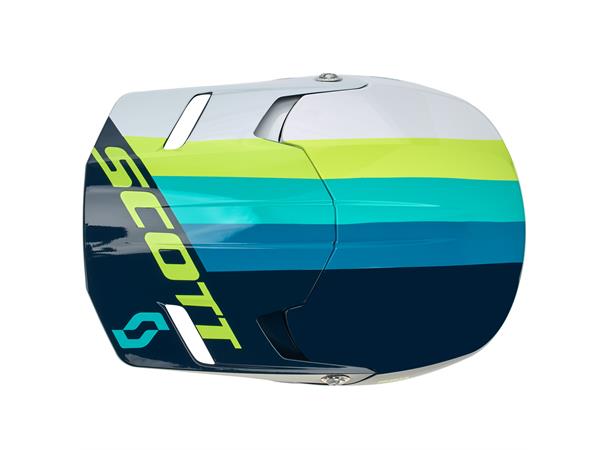 Scott 350 EVO+ Track Crosshjelm-Blå/Teal, L