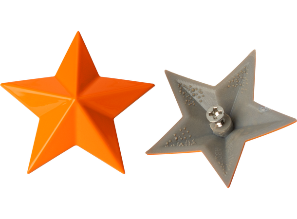 MSA Senterkopp Stjerner 4pk MSA Cap Stars, Oransje