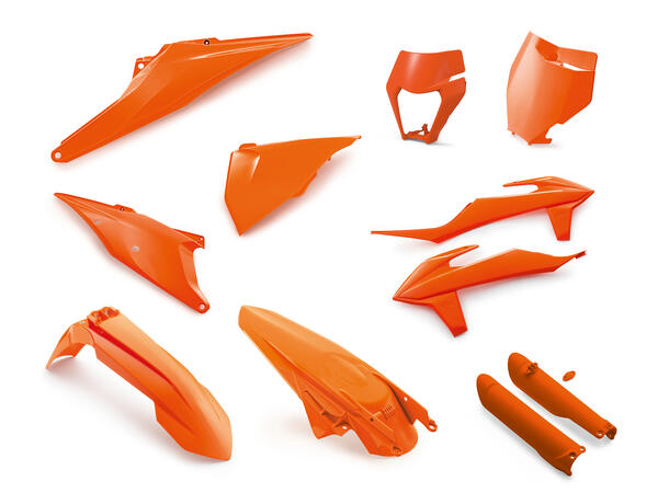 KTM Plastkit - Oransje KTM SX 125-450 2019-> EXC 150-500 2020->
