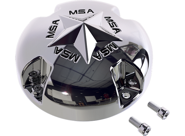 MSA Senterkopper - Bolt-On Wheel Cap Star, Chrome