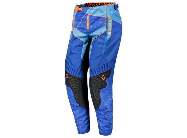 Scott Enduro MX Bukse - Blå/Oransje, 34" Slitesterke bukser med lufting