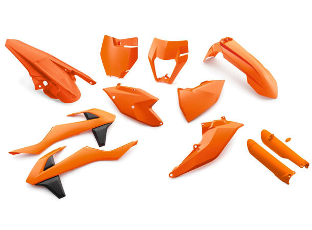 KTM Plastkit - Oransje KTM SX 125-450 16-18, EXC 250-500 17-19