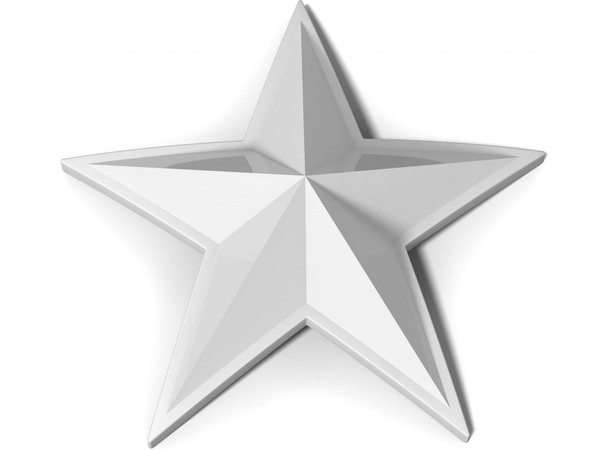 MSA Senterkopp Stjerner 4pk MSA Cap Stars, Hvit