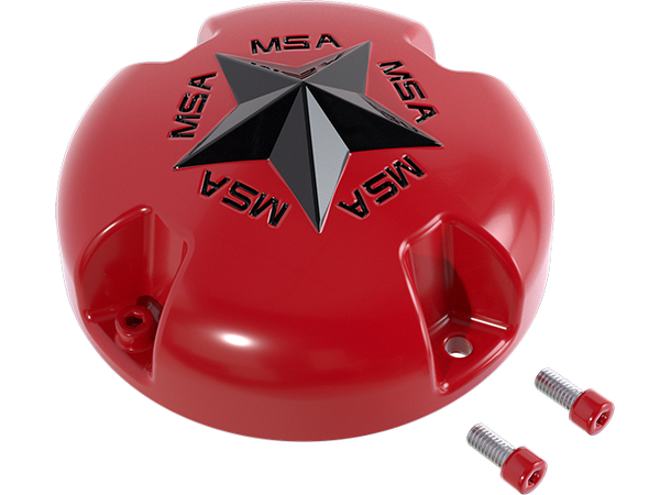 MSA Senterkopper - Bolt-On Wheel Cap Star Rød