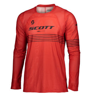 Scott 450 Trøye Angled LGT-Rød/Sort Lett ventilert trøye, atletisk passform