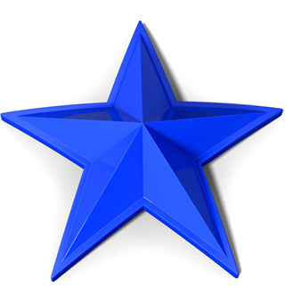 MSA Senterkopp Stjerner 4pk MSA Cap Stars, Blå