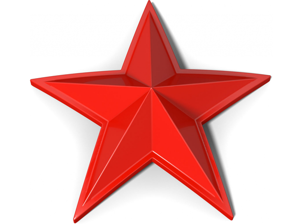 MSA Senterkopp Stjerner 4pk MSA Cap Stars, Rød
