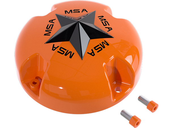 MSA Senterkopper - Bolt-On Wheel Cap Star, Oransje