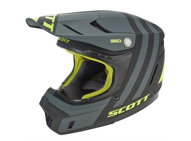 Scott 350 EVO Dash Crosshjelm - Sort/Neon, L
