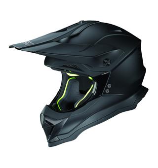 Nolan N53 Smart Crosshjelm - Matt MX-hjelm, komfort, agressiv, Matt Sort