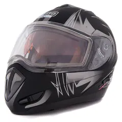 360 Modularhjelm - Deco Matt Sort, 54-XS Sn&#248;scooterhjelm p&#229; sitt aller beste