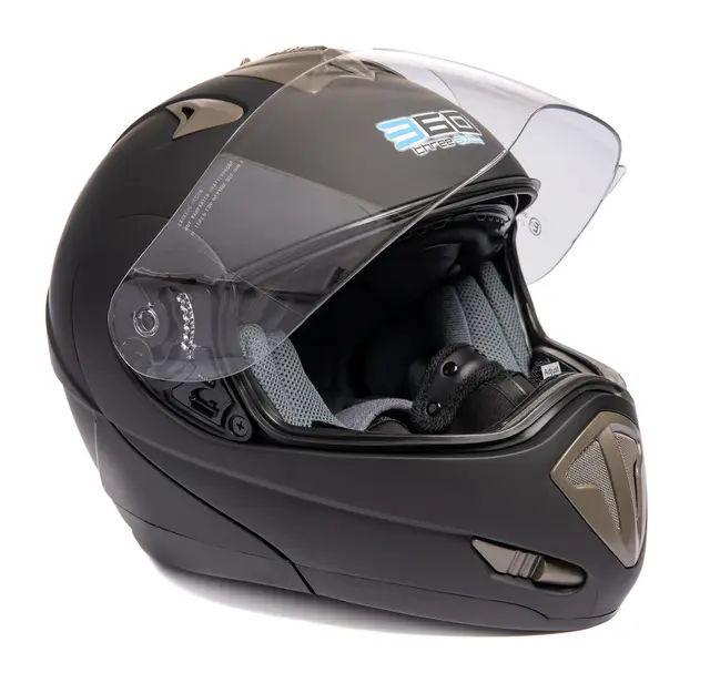 360 Modularhjelm EV - Matt Sort, 70-5XL Sett med komplett elektrisk visir 