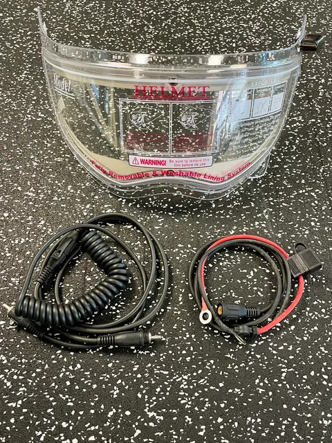 360 Modularhjelm EV - Matt Sort, 70-5XL Sett med komplett elektrisk visir 