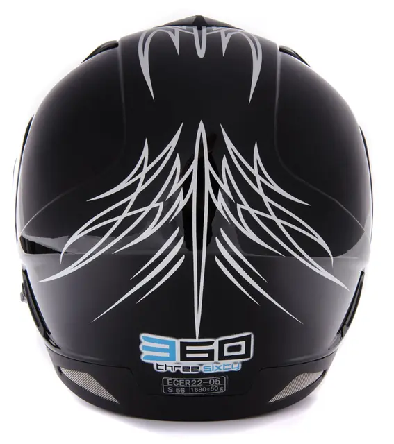 360 Modularhjelm - Pinstripe Sort, 54-XS Snøscooterhjelm på sitt aller beste 