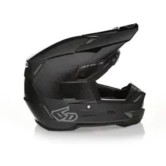 6D ATR-3 FIM Solid Crosshjelm S Gloss Svart