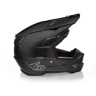 6D ATR-3 FIM Solid Crosshjelm Gloss Svart