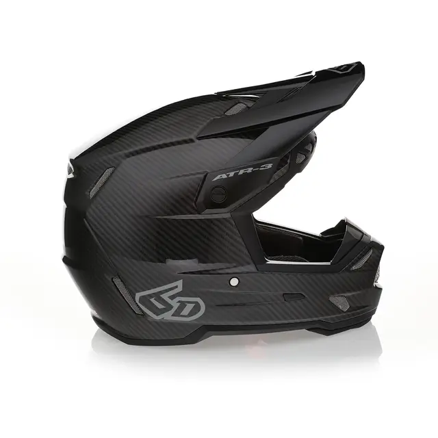 6D ATR-3 FIM Solid Crosshjelm S Gloss Svart 