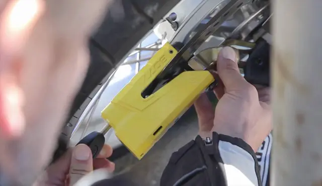 Abus Granit Detecto X-plus 8077  MC Skivelås - Gul