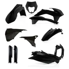 AC Plastic Full Kits Ktm Exc Exc-F 2014 Black