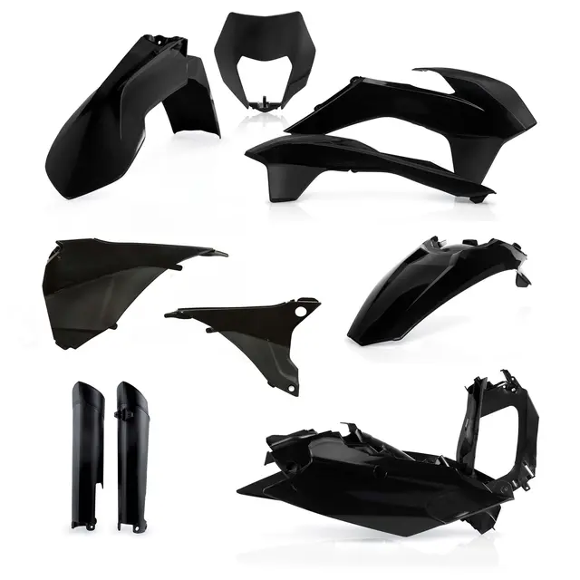 AC Plastic Full Kits Ktm Exc Exc-F 2014 Black 