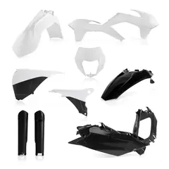 AC Plastic Full Kits Ktm Exc Exc-F 2014 White/Black