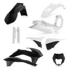 AC Plastic Full Kits Ktm Exc Exc-F 2014 Black/White